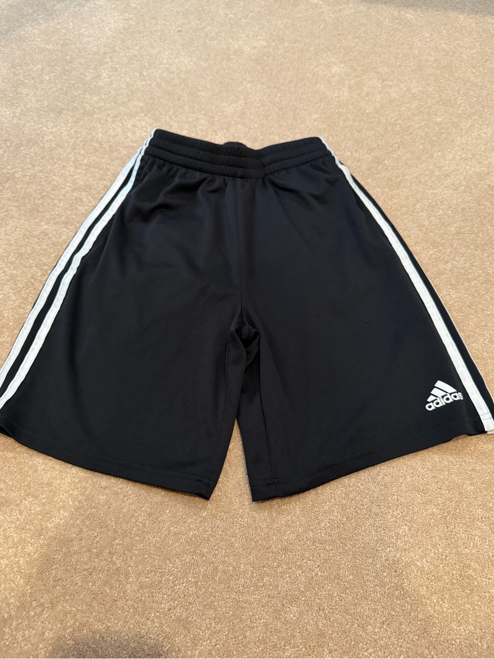 adidas Black Shorts with White Side Stripe - Picture 2 of 6
